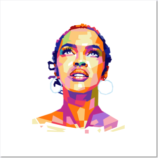 Lauryn Hill Popart Portrait Posters and Art